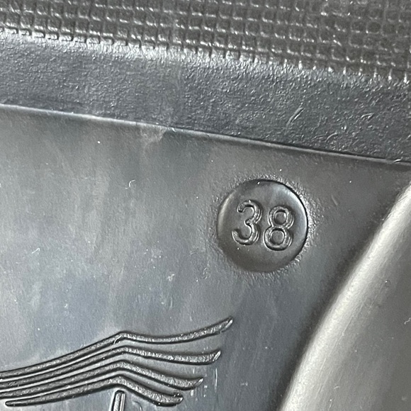 Dansko Womens 8 US 38 EU June Dillon Black Shimmer Leather Ankle Strap Sandals - Picture 8 of 8